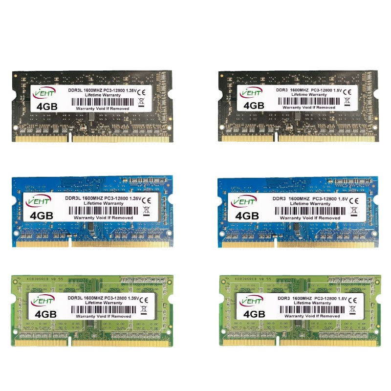 SO-DIMM Ʈ ޸ ġ, 2GB, 4GB, 8GB, DDR3L, 1333MHZ, 1600MHZ, PC3, 10600S, 12800S, 5 PCs, 10PCs